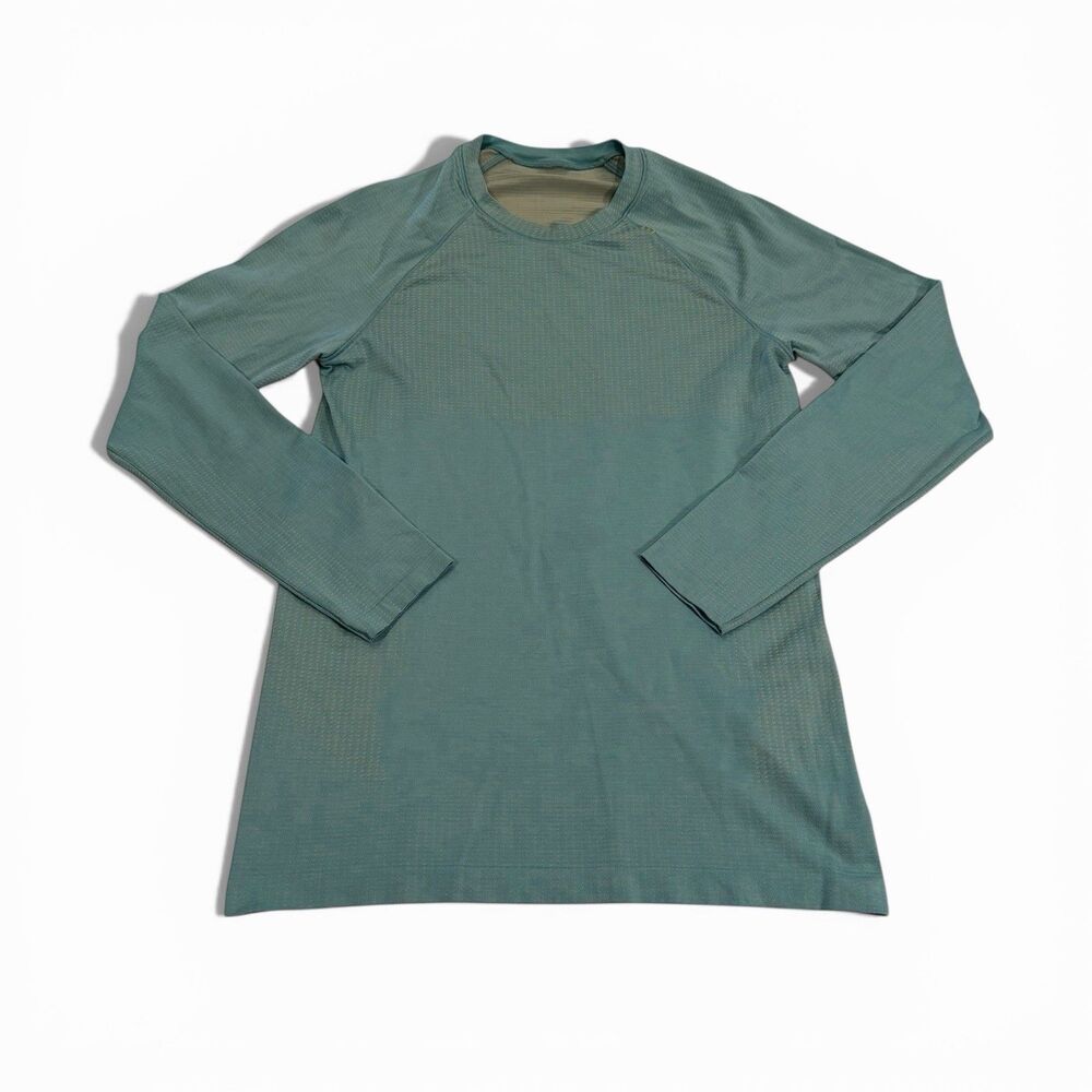 Lululemon Shirt Women's Long Sleeve Stretch Blue Lightweight XS Workout Gym
